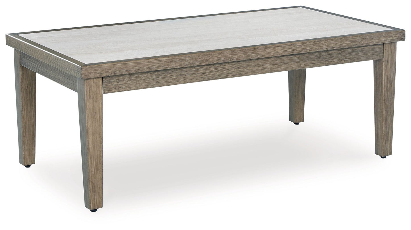Rainier Ranch - Rectangular Cocktail Table - Brown / Beige