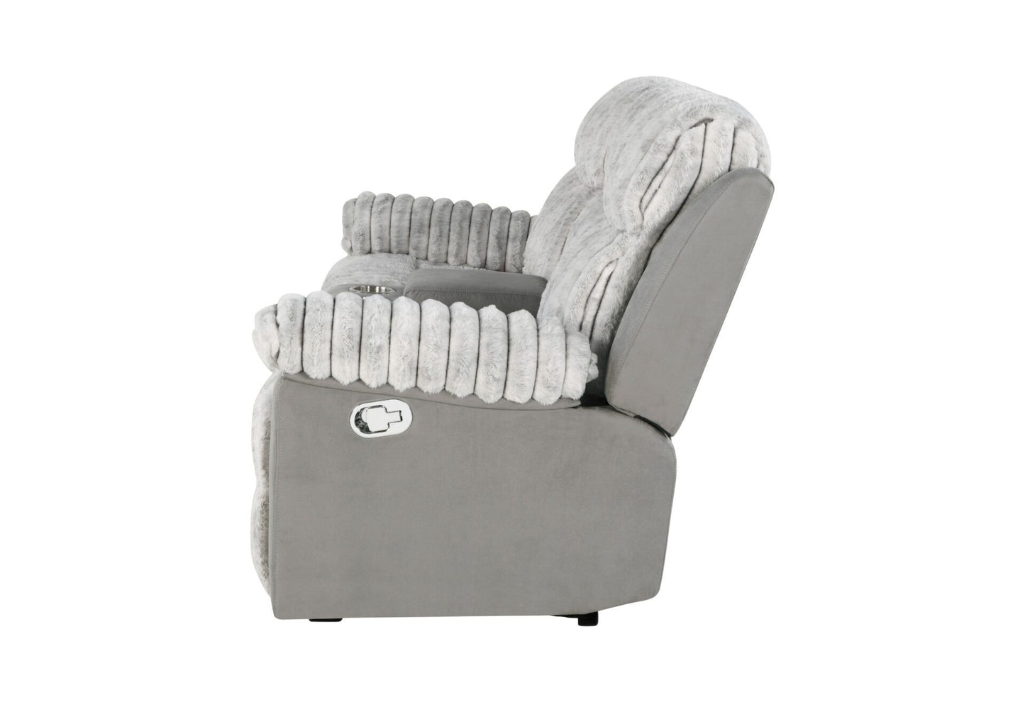 U6028 - Reclining Sofa / Console Reclining Loveseat - Gray