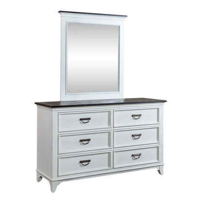 Allyson Park - Dresser & Mirror (6 Drawer Dresser) - White