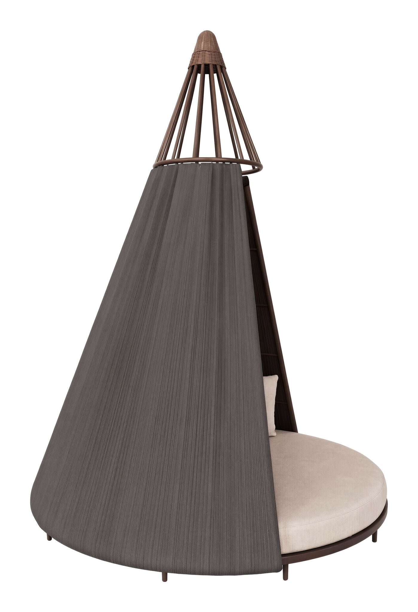 Astoria - Daybed - White / Dark Brown