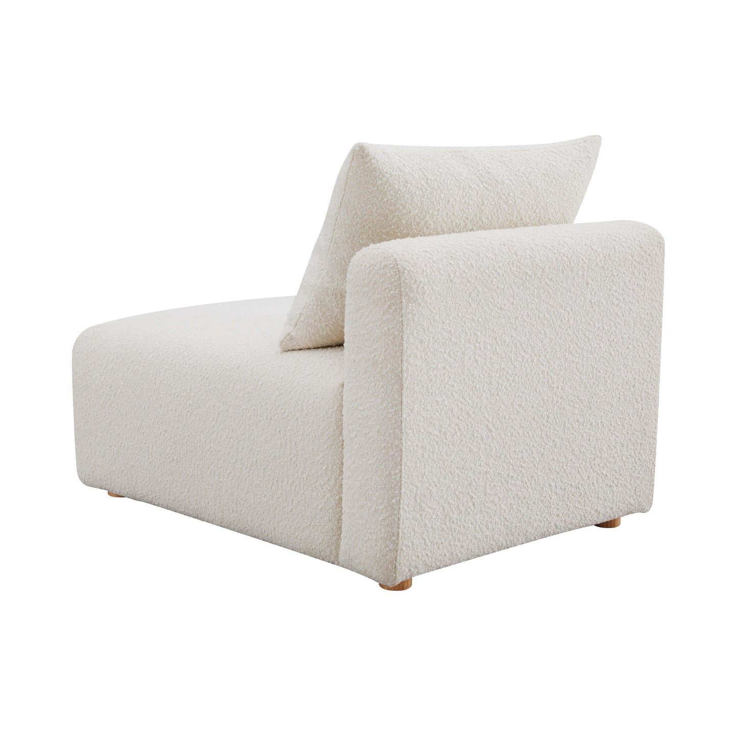 Hangover - Boucle Modular Armless Chair - Cream