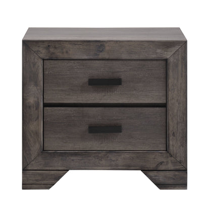 Nathan - Nightstand - Gray Oak Finish