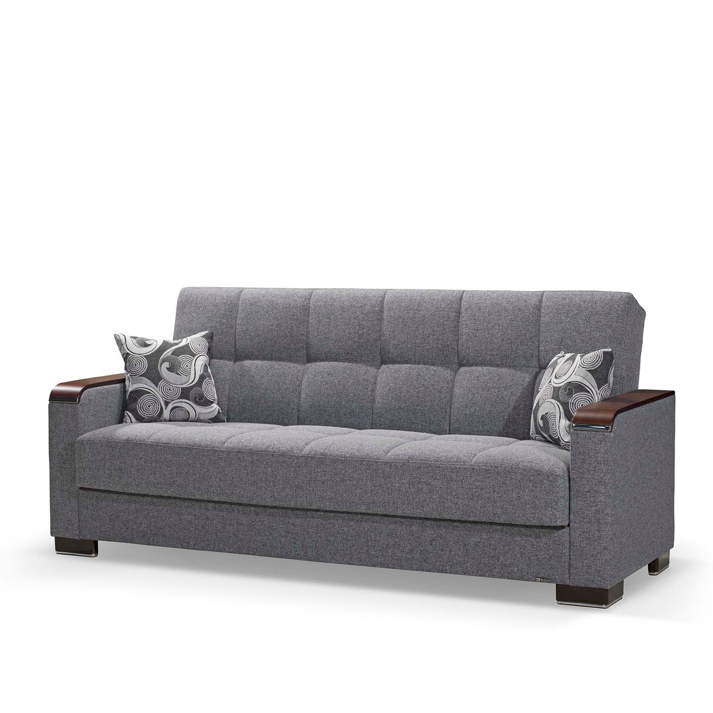 Ottomanson Armada X - Upholstered Convertible Wood Trimmed Sofabed With Storage - Polyester