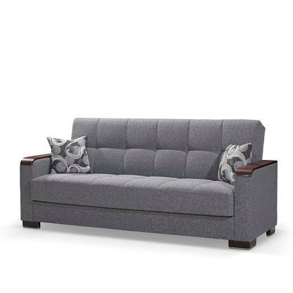 Ottomanson Armada X - Upholstered Convertible Wood Trimmed Sofabed With Storage - Polyester