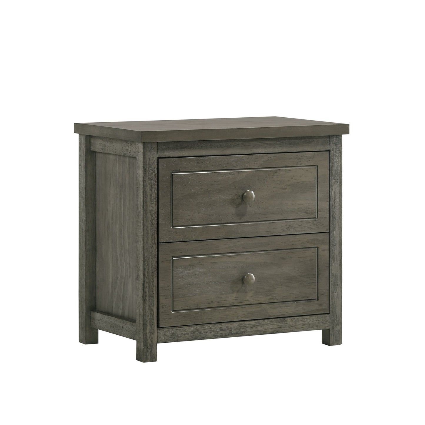 Trey - 2-Drawer Nightstand - Gray Wire Brushed