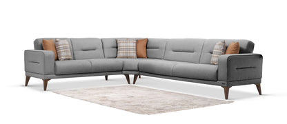 Ottomanson Vegas - Wedge Sectional - Gray