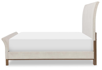 Harmony - Complete Upholstered Sleigh Bed - Ovation Tweed