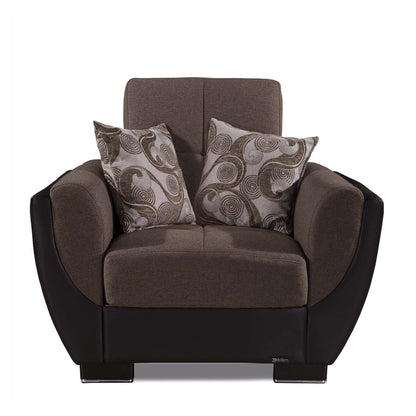 Ottomanson Armada Air - Upholstered Convertible Armchair With Storage - Polyester