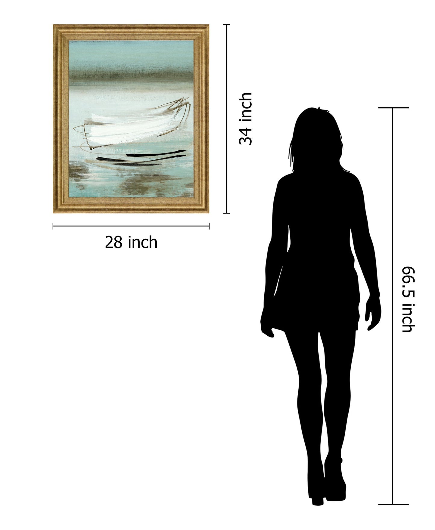 Tranquil Drift - 28" x 34" Framed Wall Art