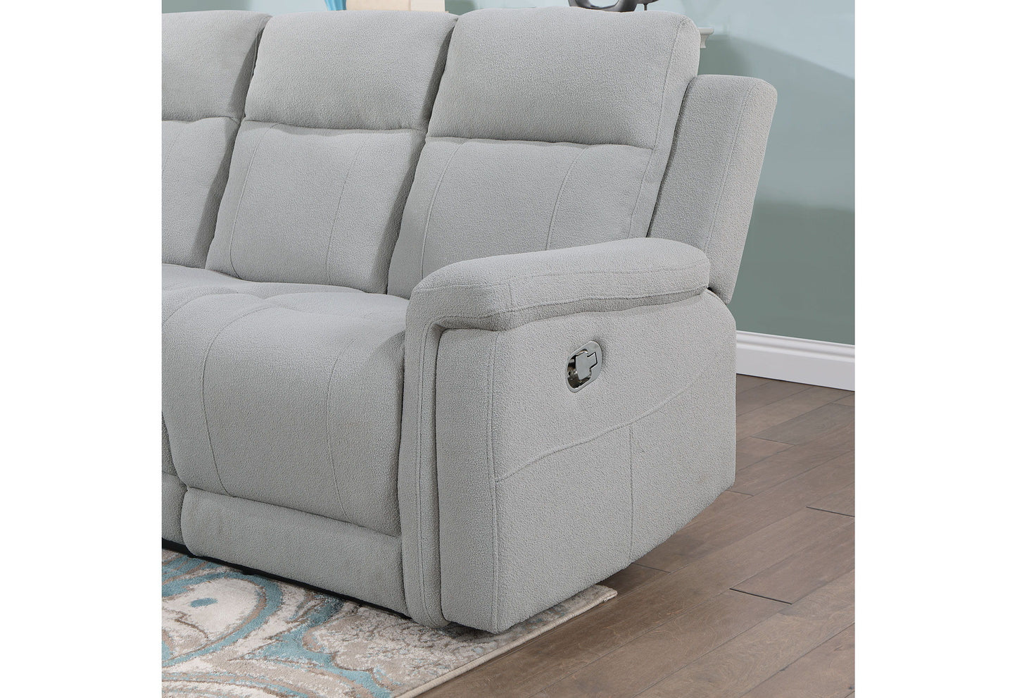 U1797 - Reclining Console Loveseat - Gray