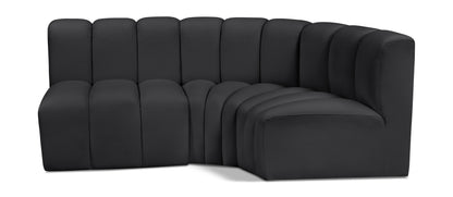 Arc - Faux Leather 3 Piece Sofa
