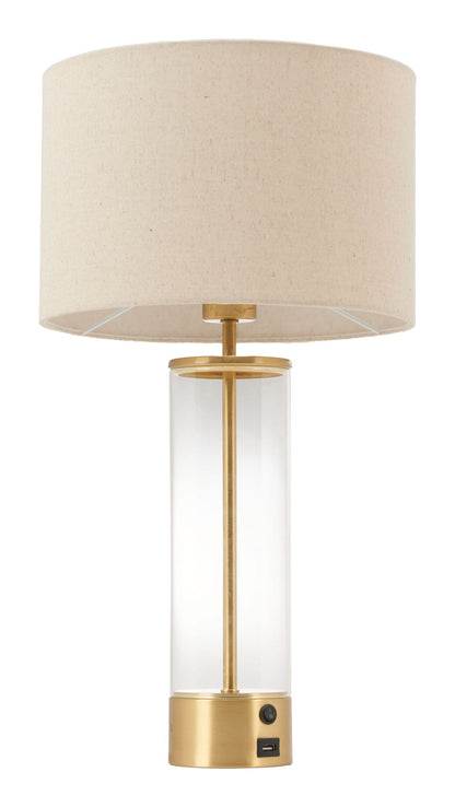 Boreal - Table Lamp - Beige & Gold