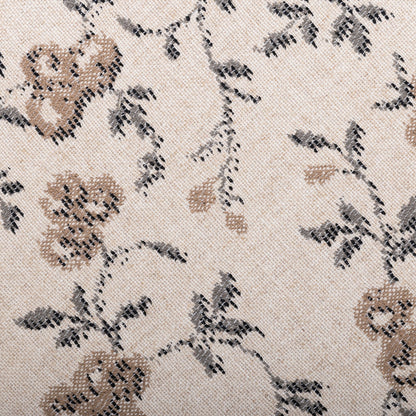Bisou - Floral Jacquard Ottoman