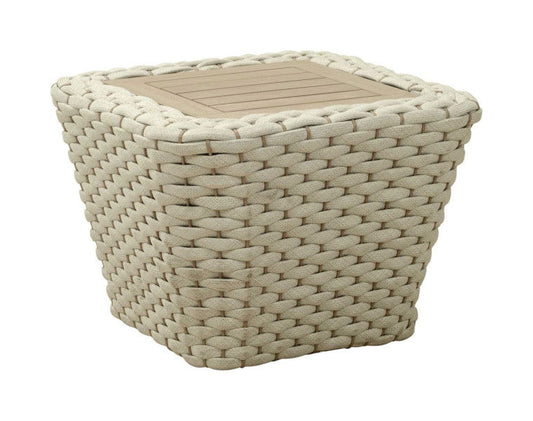 Antul - Outdoor Coffee Table - White & Natural