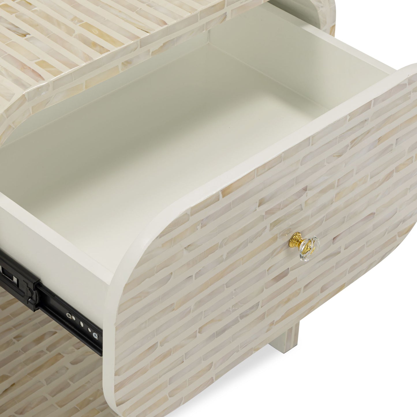 Borno - Mother Of Pearl Nightstand - Natural