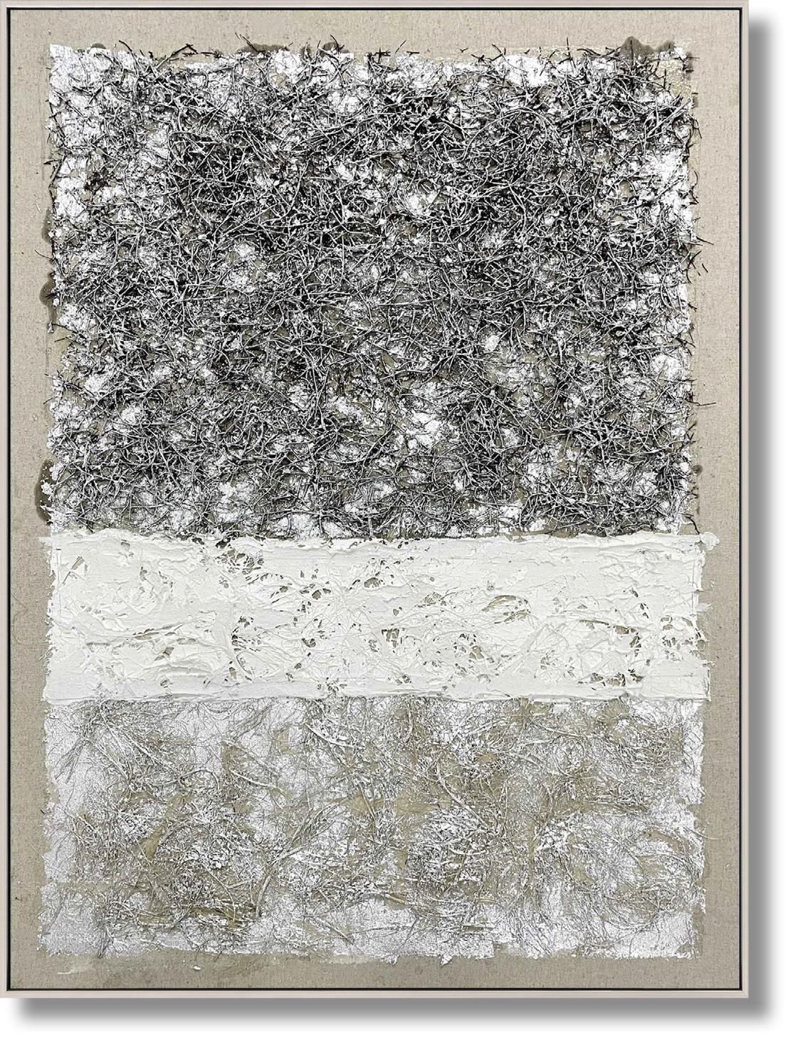 Tundra Texture Layers - 36" x 48" Framed Wall Art