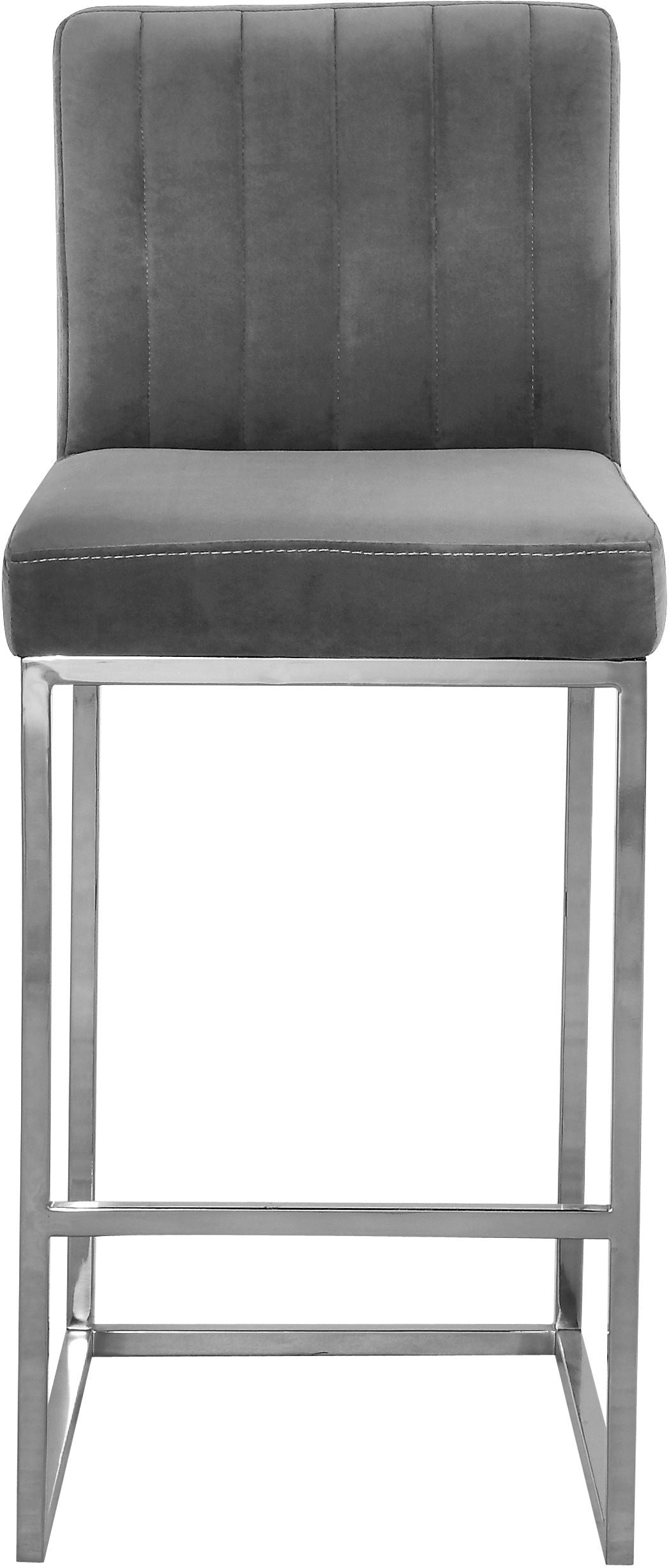 Giselle - Stool with Chrome Legs