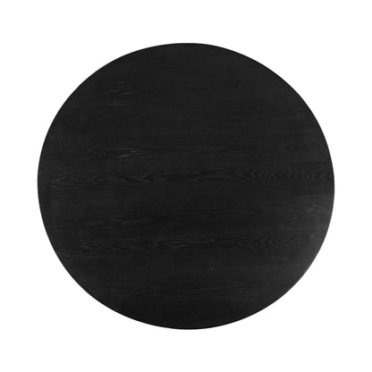 Nolan - Round Wood Dining Table - Black