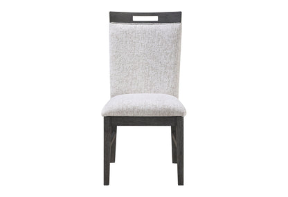 D4238 - 5 Piece Dining Room Set (Dining Table And 4 Dining Chairs) - Clear / Dark Brown / Light Gray
