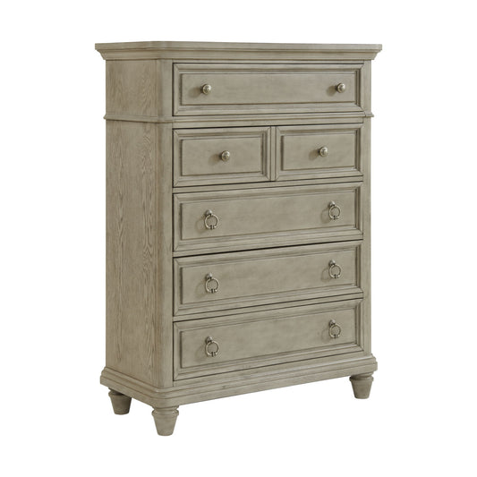 Whit-Ash - 5-Drawer Chest - Light Gray