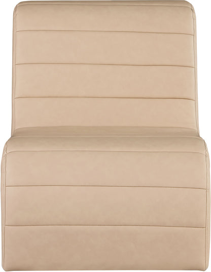 Ivy - Faux Leather Accent Chair - Tan