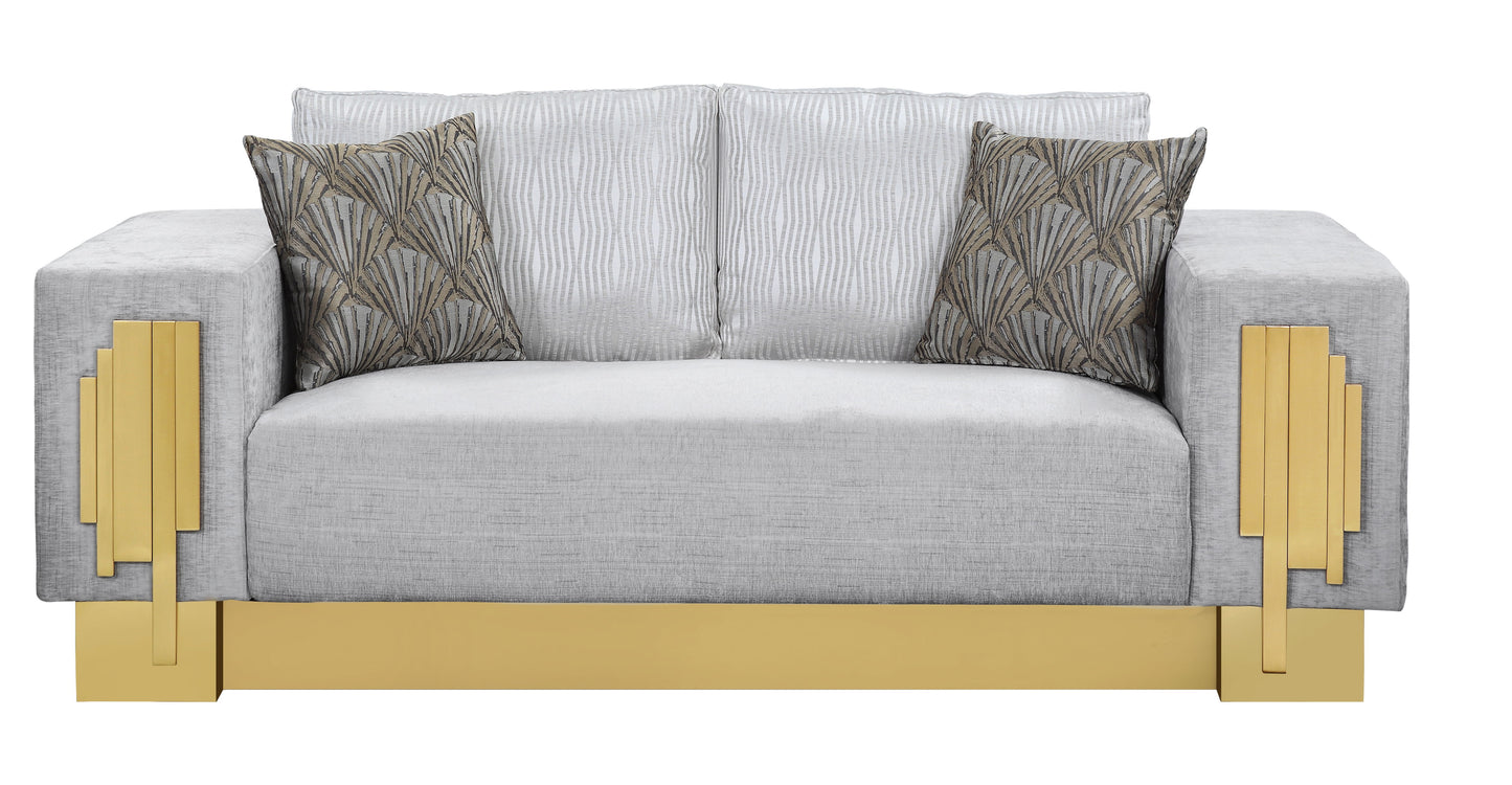 Megan - Sofa And Loveseat - Gray