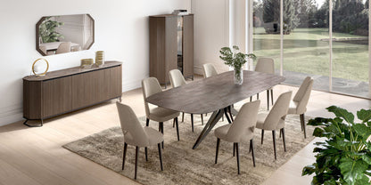 Hexagon - 3 Door Buffet - Dark Brown