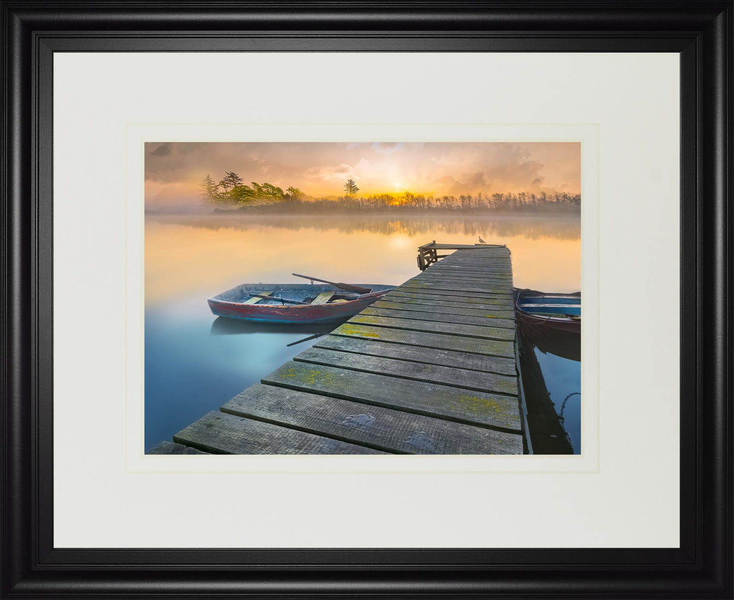 34x40 Weathered Pier By Mike Calascibetta - Beige