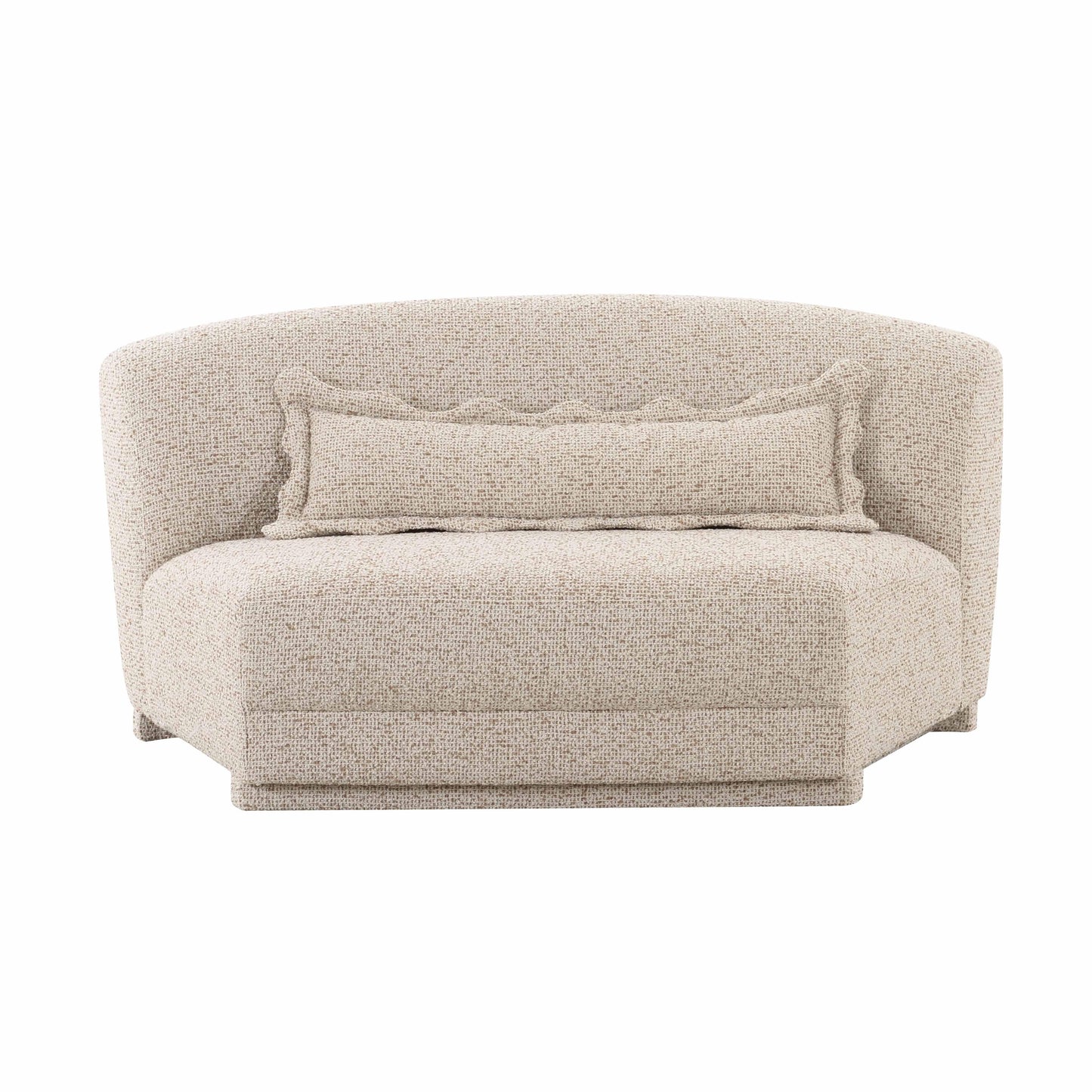 Marion - Textured Boucle Armless Loveseat - Two-Tone