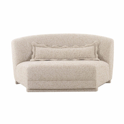 Marion - Textured Boucle Armless Loveseat - Two-Tone