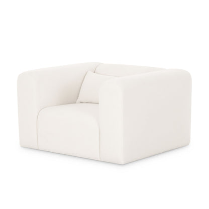 Tarra - Chenille Armchair - Cream