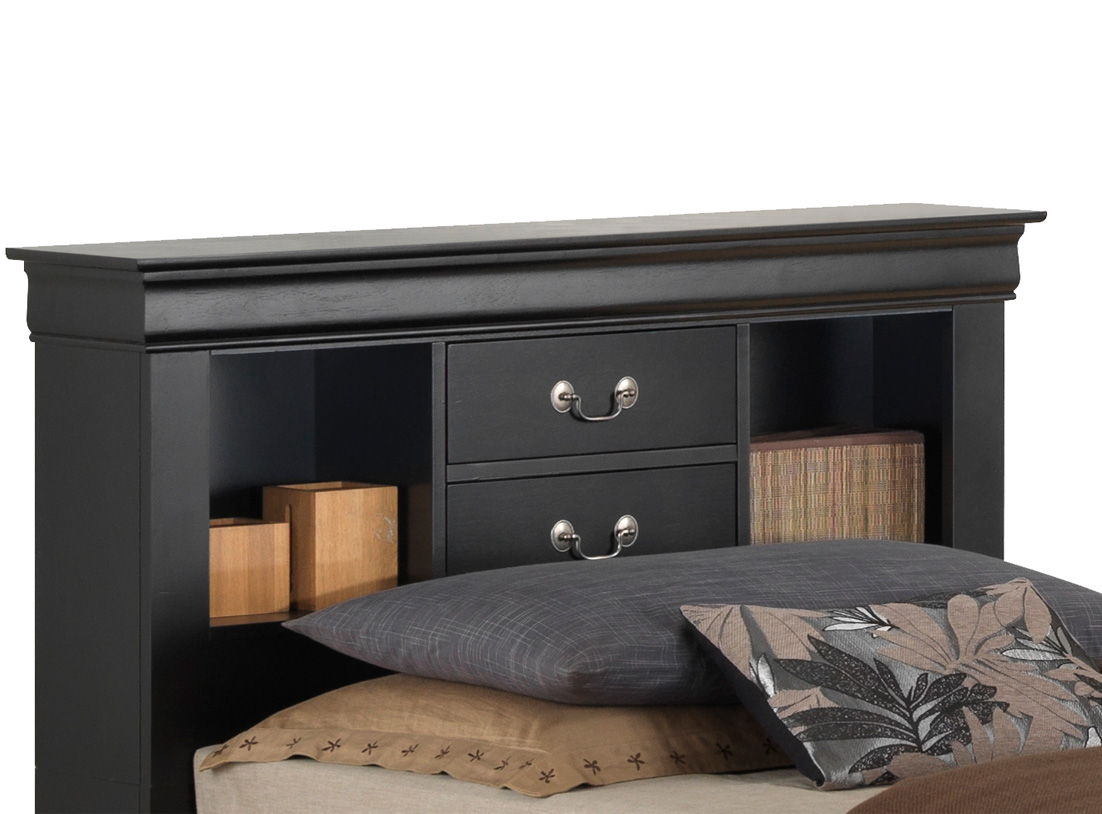 Glory Furniture - Louis Phillipe - Bookcase Storage Bed