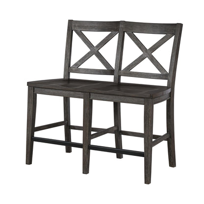 Briarwood - X-Back Counter Height Dining Bench - Sable