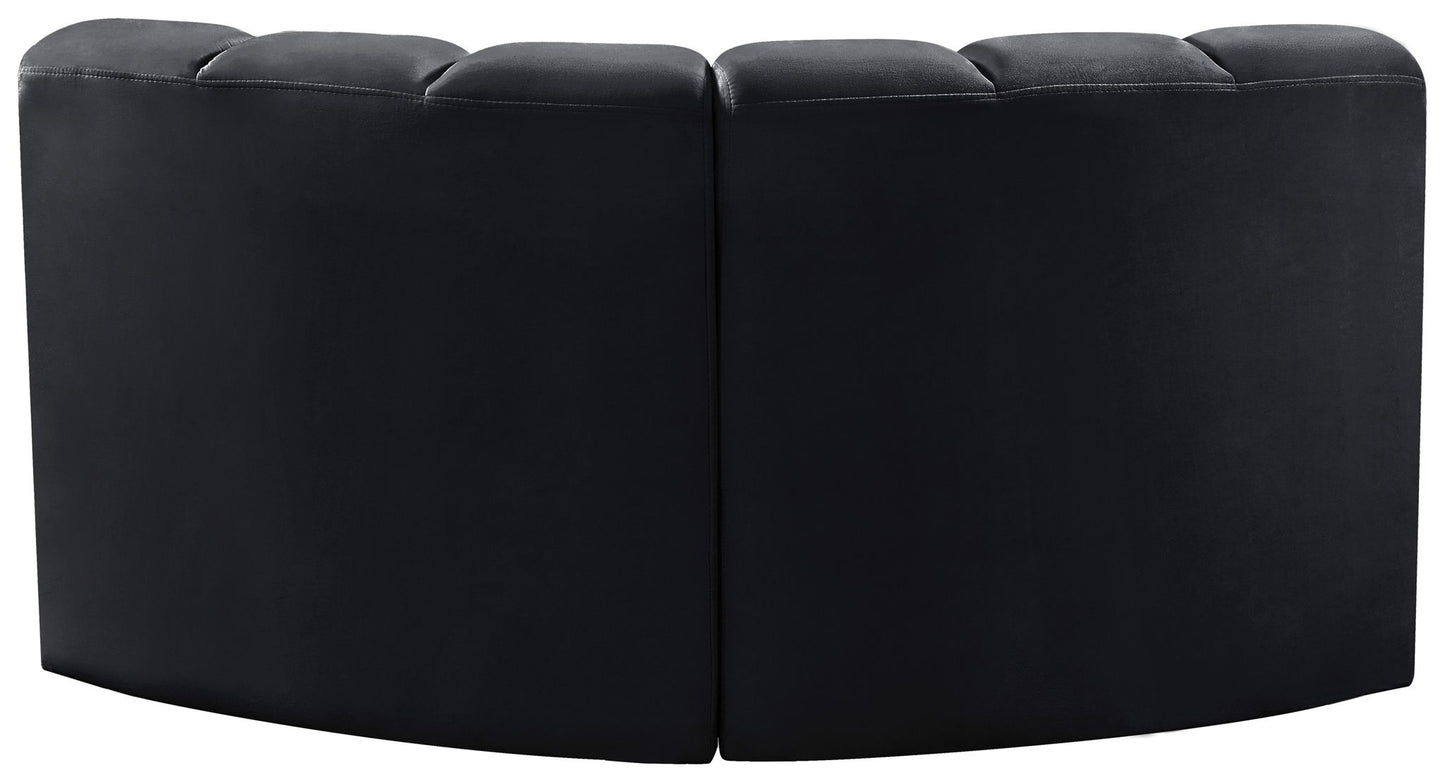 Arc - Velvet 2 Piece Modular Sofa