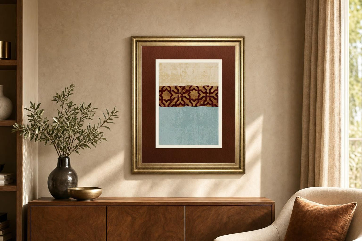 34x40 Revealed II By Alonzo Saunders - Dark Brown