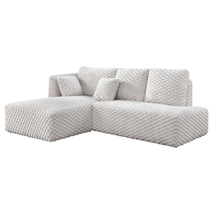 Manya - Sectional Sofa - Ivory Corduroy