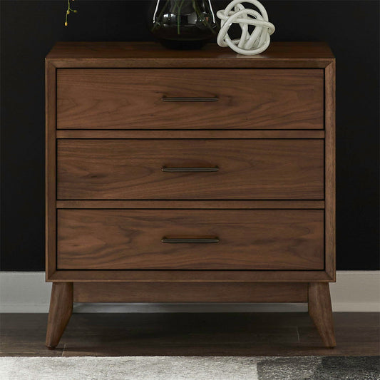 Century Modern - Nightstand With Charging Station - Walnut