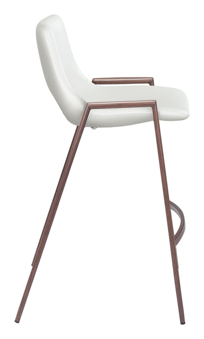 Desi - Counter Stool With Walnut Legs (Set of 2)