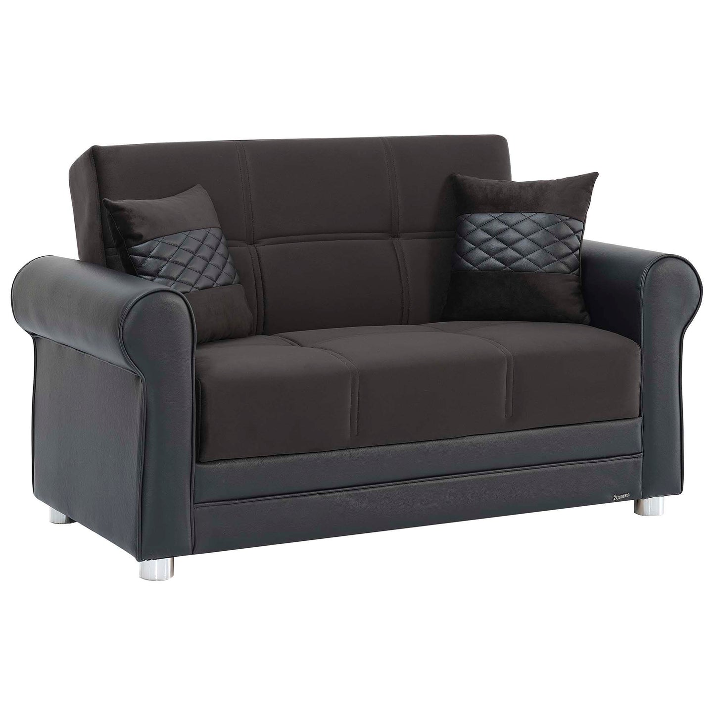 Ottomanson Avalon - Upholstered Convertible Loveseat With Storage