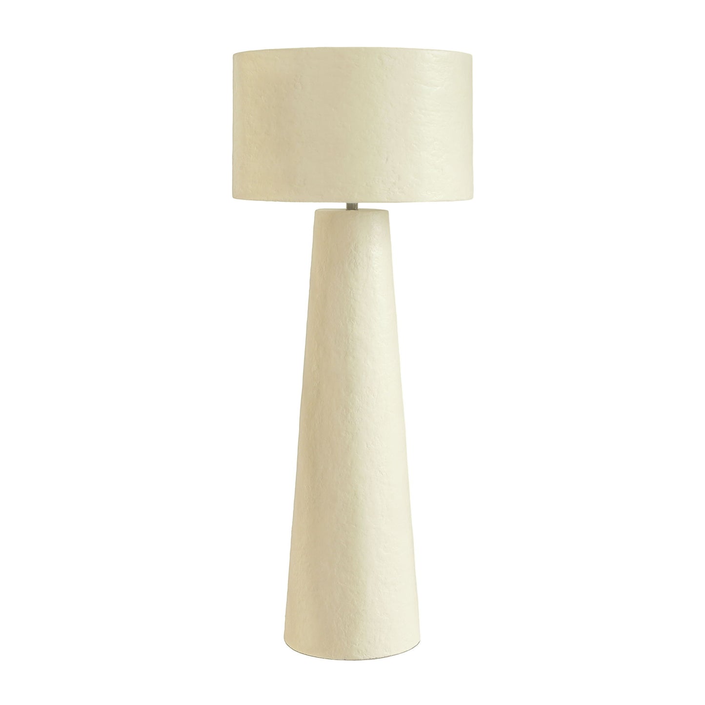 Yala - Papier Mache Floor Lamp - Cream