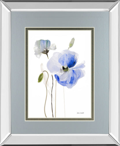 All Poppies I By Lanie Loreth - Mirror Framed Print Wall Art - Gray
