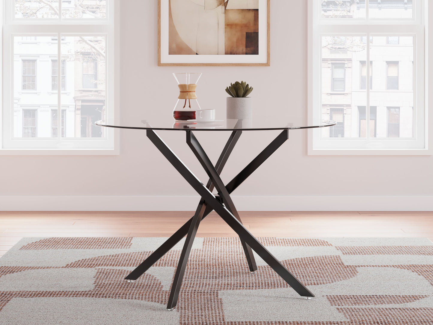Pharwynn - Round Dining Room Table - Black