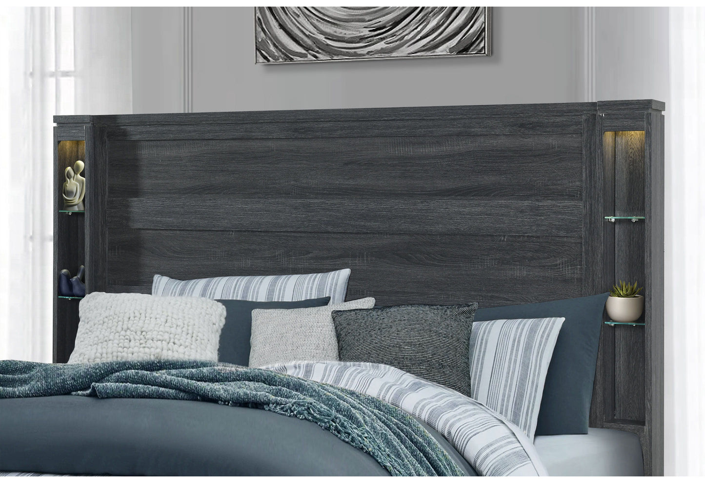 Cypress - Full Bed - Dark Gray