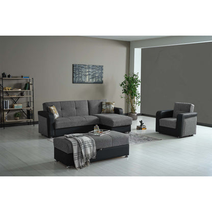 Ottomanson Harmony - Upholstered Convertible Chaise Lounge With Storage