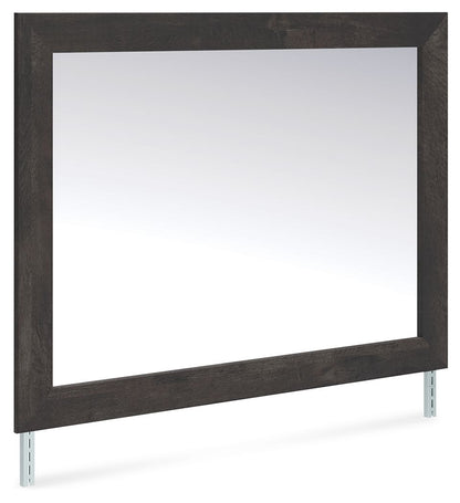 Hollivern - Bedroom Mirror - Dark Gray
