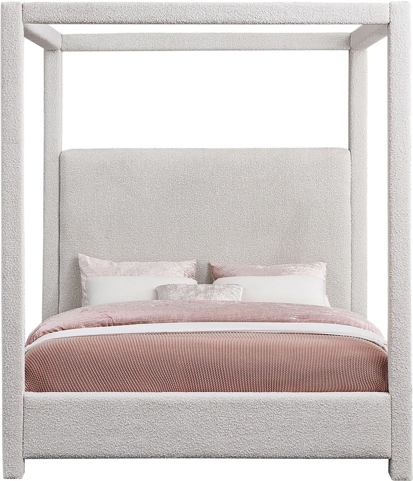 Eden - Boucle Fabric Upholstered Bed