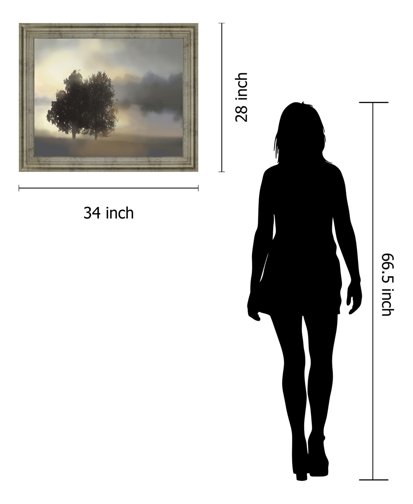 Tranquil Dawn - 28" x 34" Framed Wall Art