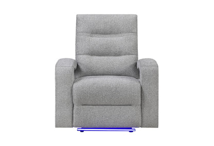 U6611 - 15 Power Reclining Sofa / Power Console Reclining Loveseat - Dark Gray
