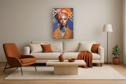 Radiant Aura Elegance - 33" x 48" Framed Wall Art