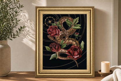 22x26 Burn and Shine II By Melissa Wang - Black